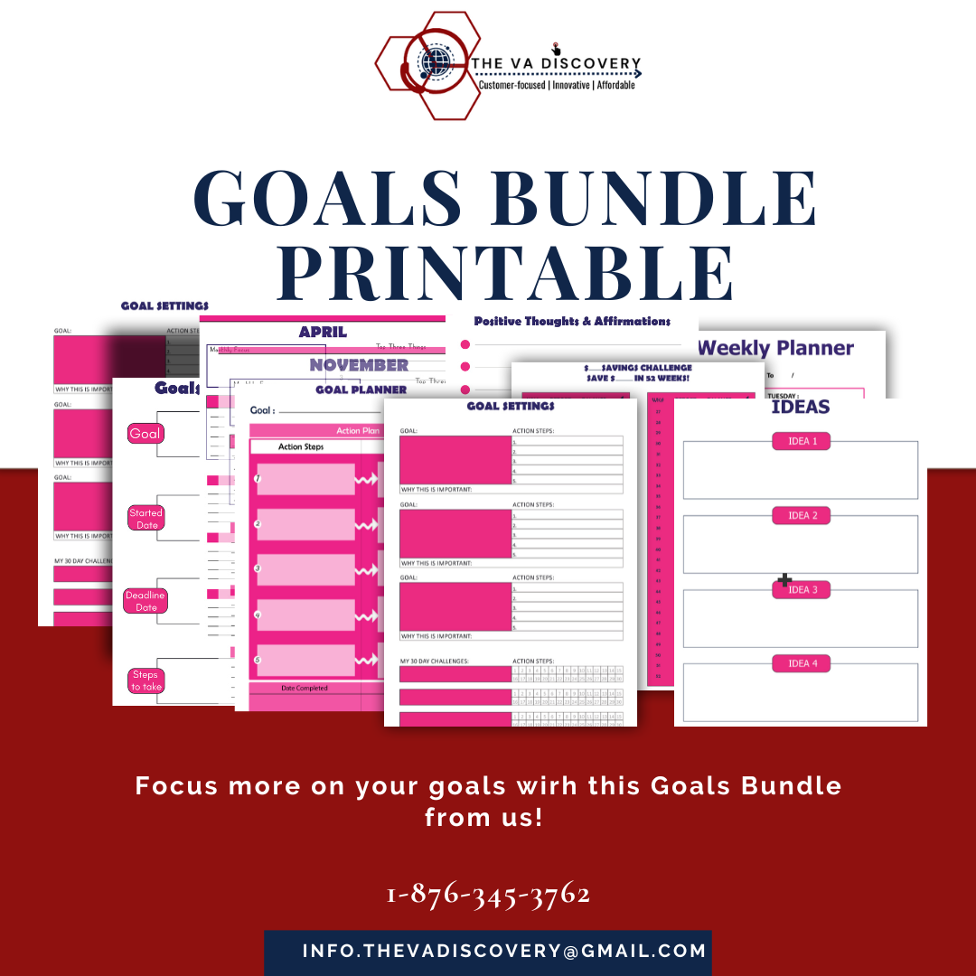 Goals Bundle Printable